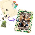 DIY sada na fotorámeček s krémovým lepidlem – vytvořte si originální dekoraci!
