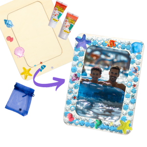 DIY sada na fotorámeček s motivem oceánu – kreativní tvoření pro děti i dospělé!